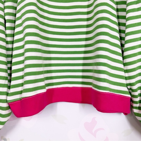 NEW Free People We The Free Classic Striped Oversized Crewneck Sweatshirt M - Picture 6 of 13